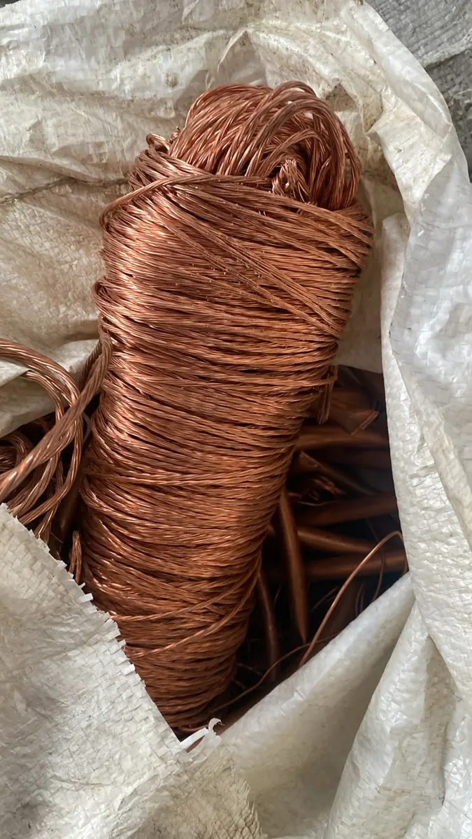 Chatarra de cobre brillante